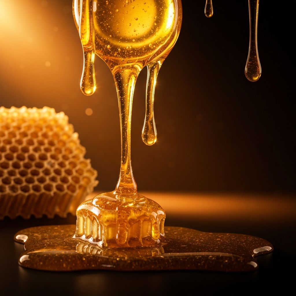 Golden honey background